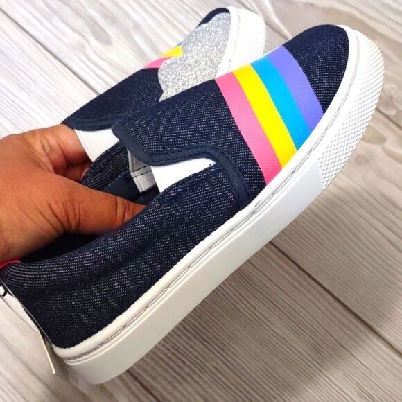 (19-3960) 🔥3/$20🔥 K KomForme Toddler Slip on Canvas Sneakers Sz 1 - Picture 5 of 12